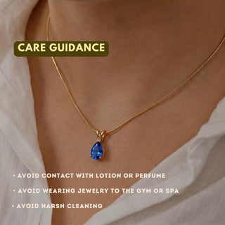 Facet Cut Birthstone Necklace