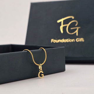 Initial Charm Pendant Necklace