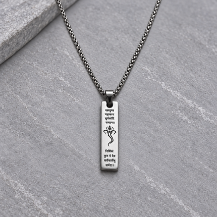 Ganpati Bappa Shlok Necklace - Special Spiritual Gift