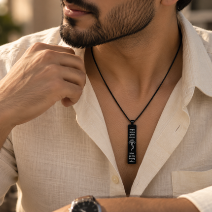 Ganpati Bappa Shlok Necklace - Special Spiritual Gift