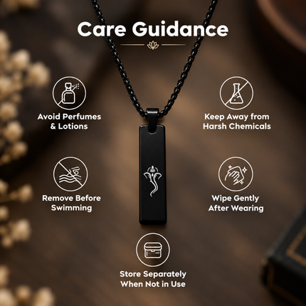 Ganpati Bappa Tag Necklace for Men - Spiritual Style Gift