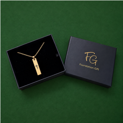 Ganpati Bappa Tag Necklace for Men - Spiritual Style Gift