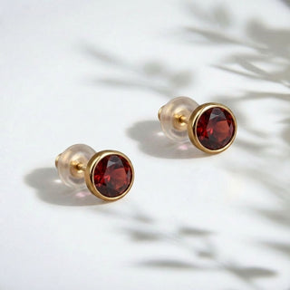 Birthstone Stud Earrings- Best Birthday Gift For Her