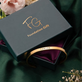 Personalised Women's Bracelet - Custom Engraved Gift for Her