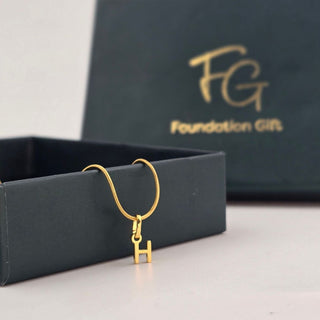 Initial Charm Pendant Necklace