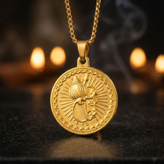 Hanuman Gold Plated Pendant – Spiritual Jewelry