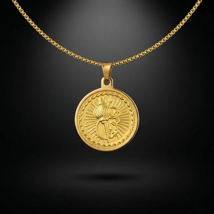 Hanuman Gold Plated Pendant – Spiritual Jewelry