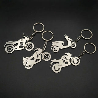 Custom Personalised Bike Keychain with Name & Number