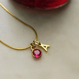 Initial Birthstone Necklace | New Launch