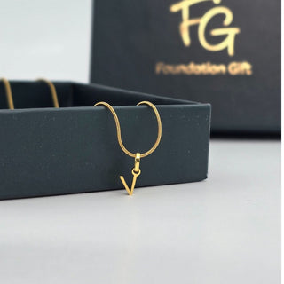 Initial Charm Pendant Necklace