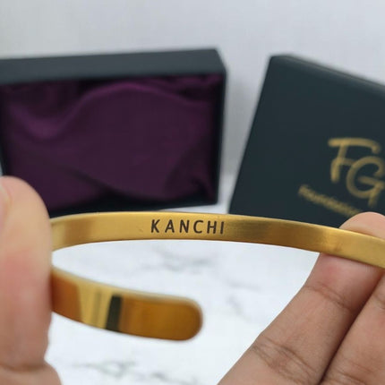 Personalised Women's Bracelet - Custom Engraved Gift for Her