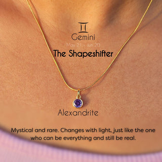 Zodiac Birthstone Necklace