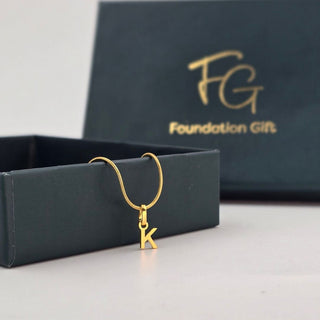 Initial Charm Pendant Necklace