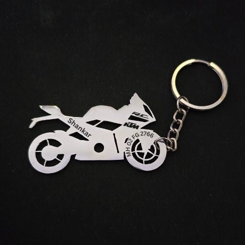 Personalised Bike Keychain for KTM RC - Rider's Custom Gift
