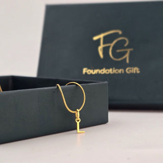 Initial Charm Pendant Necklace