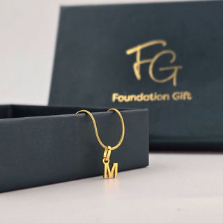 Initial Charm Pendant Necklace