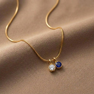 Duo Birthstone Necklace