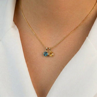 Duo Birthstone Necklace