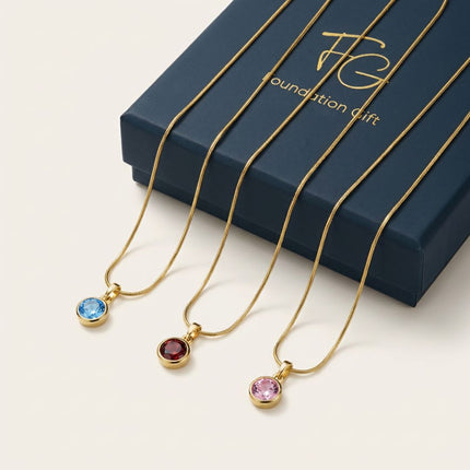 Duo Birthstone Necklace