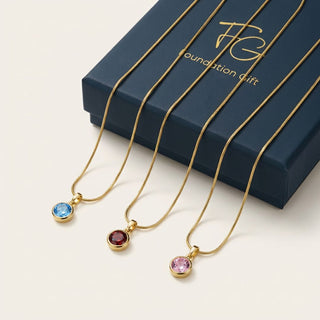 Duo Birthstone Necklace