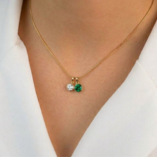 Duo Birthstone Necklace
