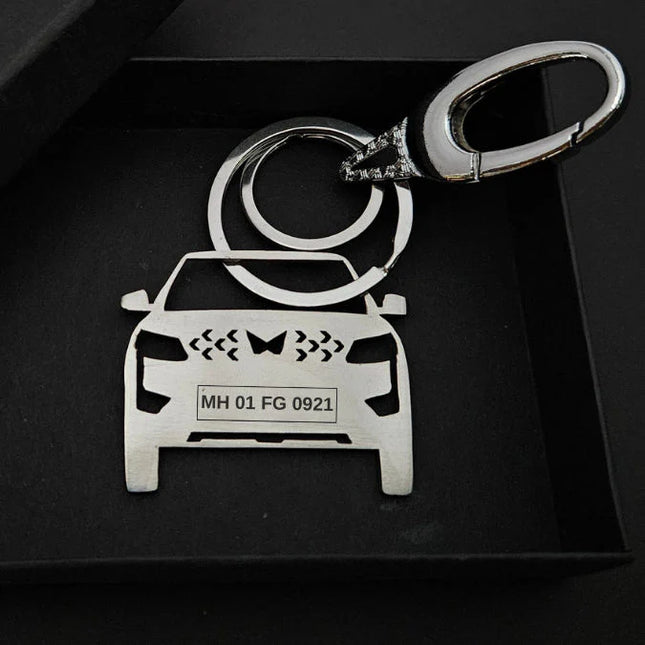 Personalised Mahindra XUV 400 EV Keychain - Electric Style