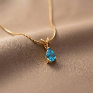 Facet Cut Birthstone Necklace