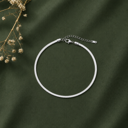 Minimal Snake Chain Anklet