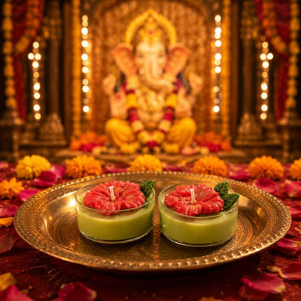 Mogra & Sandalwood Candle Set
