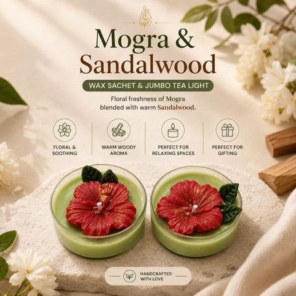 Mogra & Sandalwood Candle Set
