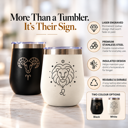 Zodiac Tumbler For Coffee Lover