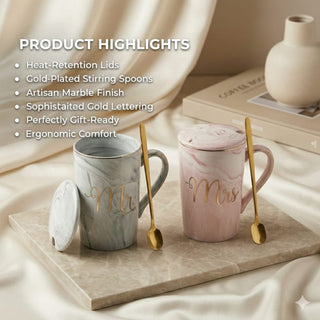 Mr & Mrs Ceramic Mug Set