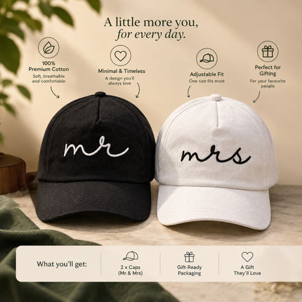 Mr & Mrs Couple Caps