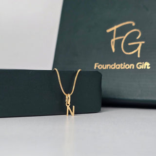 Initial Charm Pendant Necklace