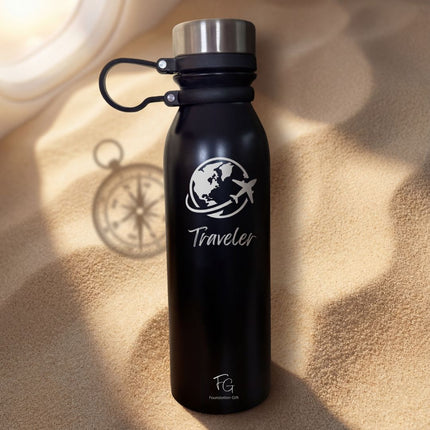 Personalised Traveler Water Bottle – For the Ones Who Love to Travel