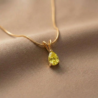 Facet Cut Birthstone Necklace