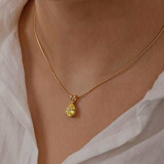 Facet Cut Birthstone Necklace
