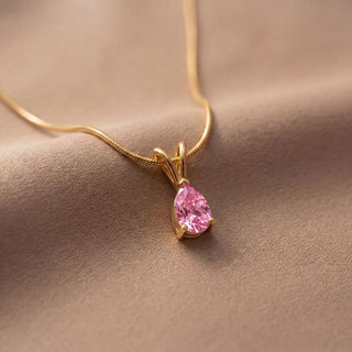 Facet Cut Birthstone Necklace