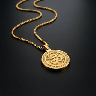Om Gold Plated Pendant – Spiritual Jewelry