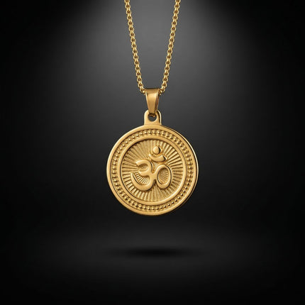 Om Gold Plated Pendant – Spiritual Jewelry