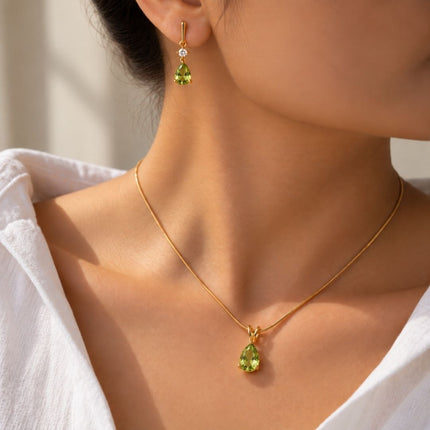 Facet Cut Birthstone Jewellery Set