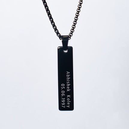 Personalised Tag Necklace for Men - Meaningful Everyday Wear