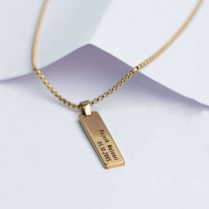 Personalised Tag Necklace for Men - Meaningful Everyday Wear