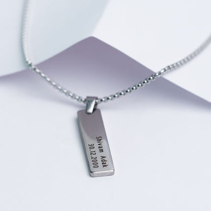 Personalised Tag Necklace for Men - Meaningful Everyday Wear