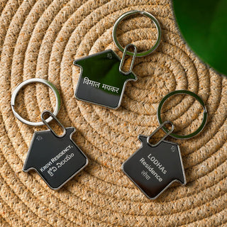 Personalised House Keychain