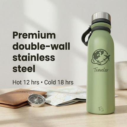 Personalised Traveler Water Bottle – For the Ones Who Love to Travel