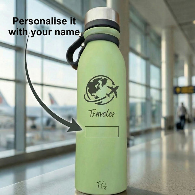 Personalised Traveler Water Bottle – For the Ones Who Love to Travel