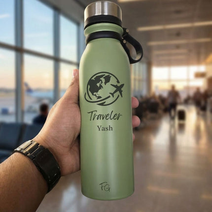 Personalised Traveler Water Bottle – For the Ones Who Love to Travel
