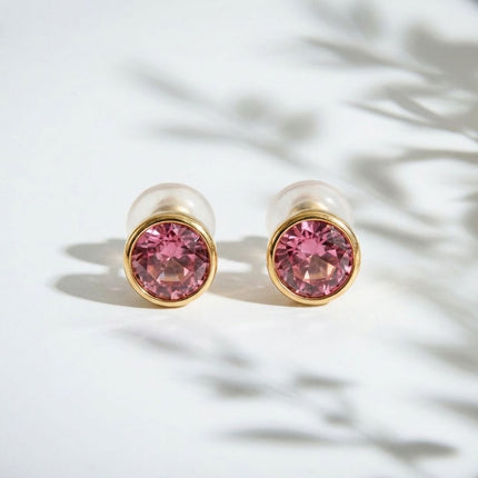 Birthstone Stud Earrings- Best Birthday Gift For Her