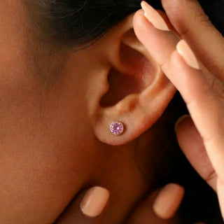 Birthstone Stud Earrings- Best Birthday Gift For Her
